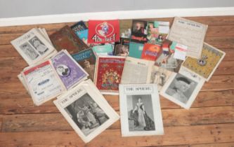 A large quantity of assorted ephemera, to include Coronation Record Number George V and Queen Mary