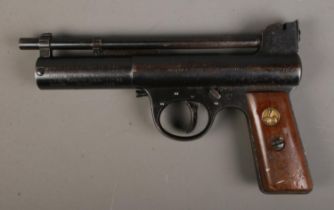 A Webley and Scott Mark 1 .177 cal air pistol, serial number 25833. CANNOT POST OVERSEAS. RMW