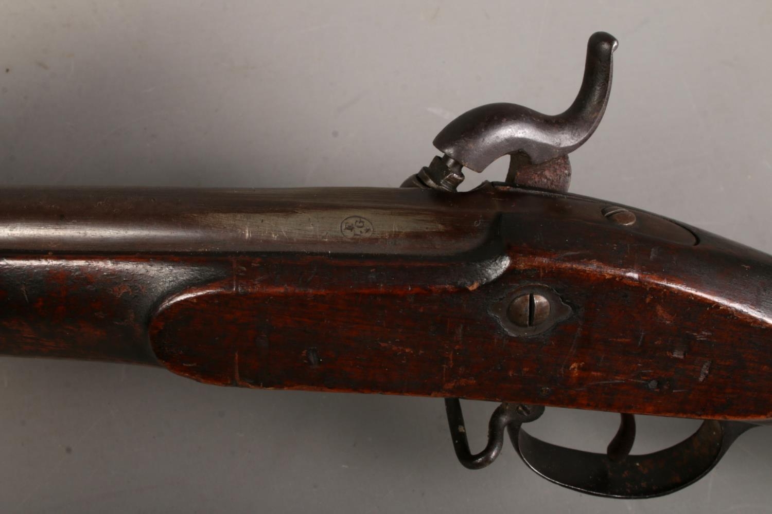 A lightweight sporting percussion cap rifle, bearing Belgian proof marks to the base of barrel ( - Bild 4 aus 5