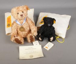 A Steiff Jointed teddy bears to include 2002 Exclusive Danbury Mint Bear (660344) and small mohair