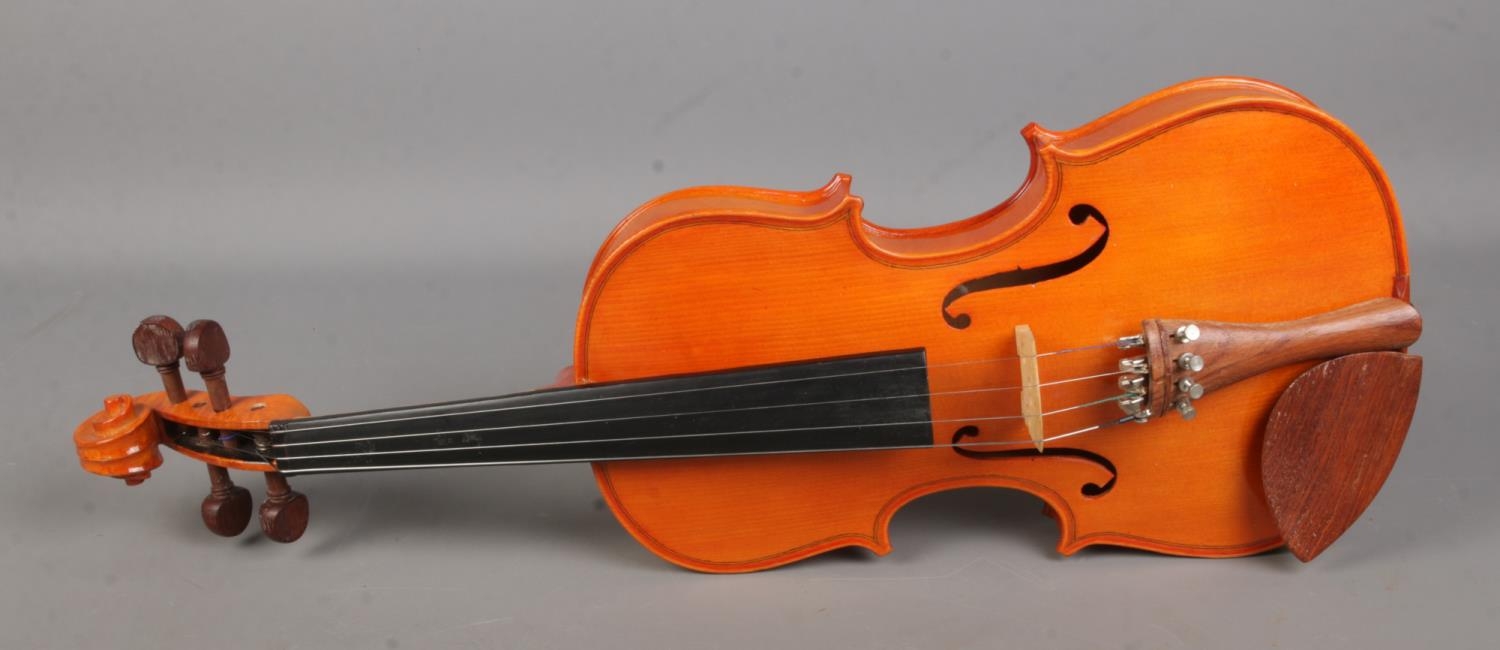 A cased Stentor Student violin with bow. - Image 2 of 2