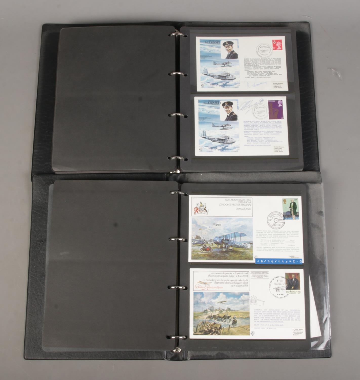 Two folders of RAF first flown covers to include several signed and multi-signed examples. Approx. - Image 3 of 3