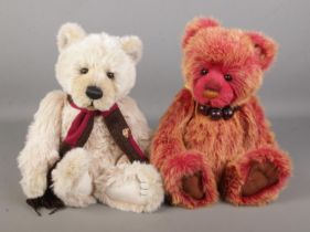 Two Charlie Bears jointed teddy bears Kenny (CB194571) and Taomi (CB104685),