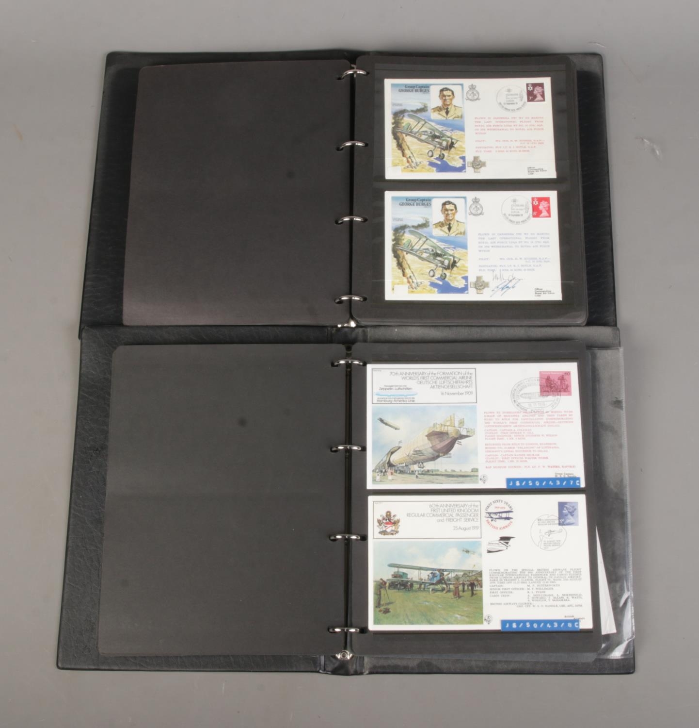 Two folders of RAF first flown covers to include several signed and multi-signed examples. Approx. - Image 2 of 3