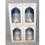 Four boxed and sealed Bell's Whisky bell decanters commemorating the Birth of Prince William of