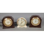 Three vintage bakelite electric clocks to include Genalex and two Smith's Sectric examples.