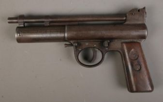 A Webley and Scott Mark 1 .177 calibre air pistol, serial number 42645. CANNOT POST OVERSEAS.