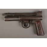 A Webley and Scott Mark 1 .177 calibre air pistol, serial number 42645. CANNOT POST OVERSEAS.