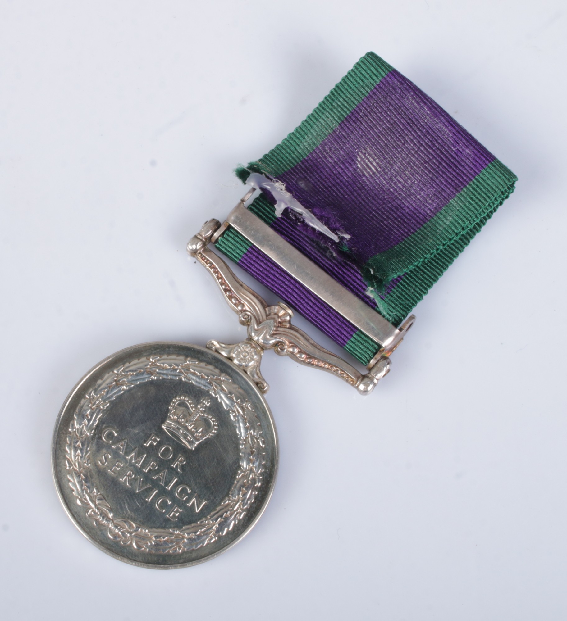 A Queen Elizabeth II Campaign Service medal with Northern Ireland bar to ribbon. Awarded to 24147604 - Image 2 of 2