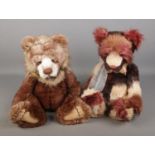 Two Charlie Bears jointed teddy bears to include Twanky (CB159016S) and Graeme (CB104698).