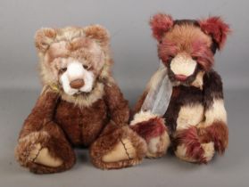 Two Charlie Bears jointed teddy bears to include Twanky (CB159016S) and Graeme (CB104698).