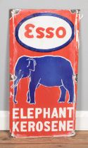 An Esso Elephant Kerosene enamel sign. 31x60cm