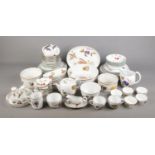 A good collection of Royal Worcester Evesham dinner wares to include ramekins, tea pot, milk jug,