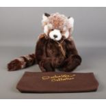 A Charlie Bears jointed teddy bear in the form of a red panda named Roxie from the Isabelle