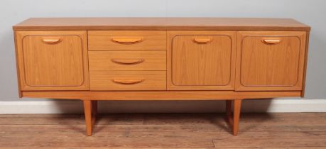 A mid-twentieth century teak sideboard, produced by Stonehill, in the Stateroom design. Height: