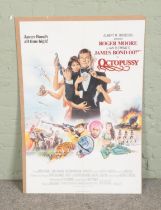 A large 1983 James Bond 007 Octopussy advertising sheet poster. Approx. dimensions 68.5cm x 102cm.