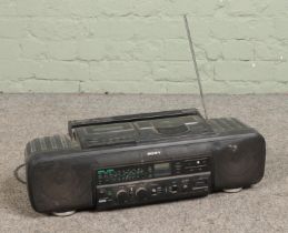 A Sony CFD-60L boombox. Incorporating CD, radio, casette etc.