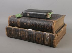 Three antique religious books. To include an early 19th Century copy of Fleetwood's Life of