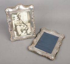 A pair of silver photo frames by Carr's of Sheffield Ltd both hallmarked for Sheffield 1994. Approx.