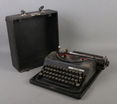 A vintage Italian Invicta typewriter.