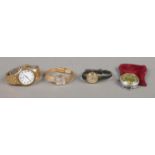 Three assorted wristwatches, to include Rotary men's quartz with date window and ladies manual
