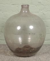 A large glass carboy/demijohn bottle Hx54cm approx