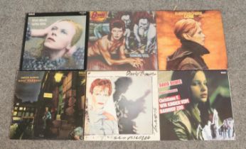 David Bowie; Six LP's, including Hunky Dory, Low, Diamond Dogs, The Rise and Fall of Ziggy