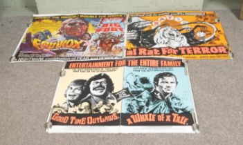A collection of promotional film posters to include two Quad Dual examples. Titles include Dial