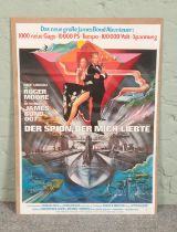 A 1977 James Bond 007 'Der Spion, Der Mich Liebte' (The Spy Who Loved Me) 1977 German sheet poster