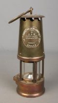 An Eccles Type 6 miners lamp by The Protector Lamp & Lighting Co Ltd.
