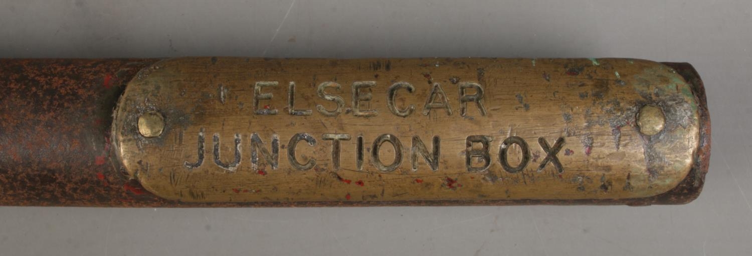 Railwayana; A large staff, possibly linked to signaling, double labelled for 'Cortonwood Colliery - Image 3 of 3