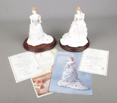 Two limited edition Royal Worcester ceramic figures from the Splendor in Court collection to include