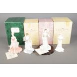 Four boxed Coalport ceramic figures to include Ladies in Fashion Sue, Lillie Langtry (10203/