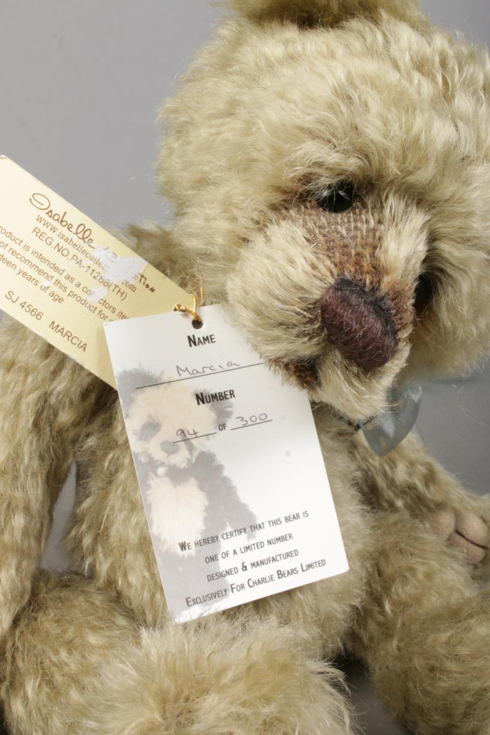 A Limited Edition Charlie Bears jointed teddy bear, Marcia. 94/300. Designed by Isabella Lee, from - Image 2 of 2