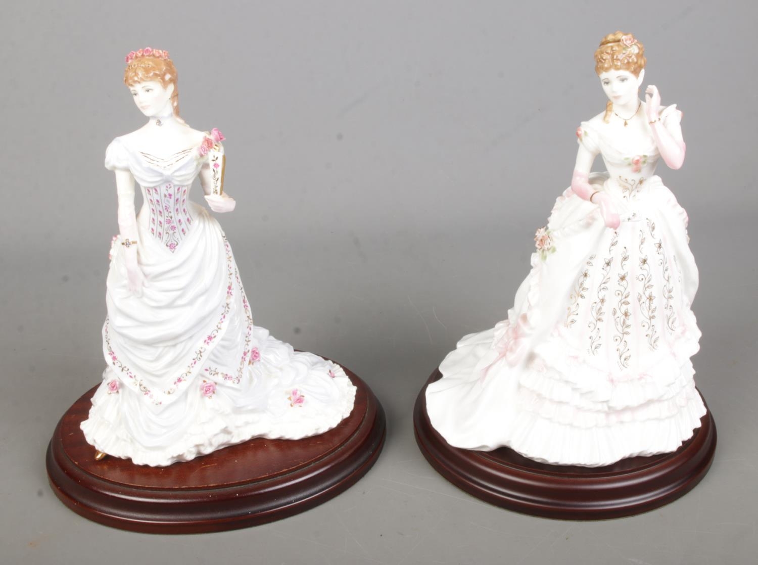 Two limited edition Royal Worcester ceramic figures from the Splendor in Court collection to include - Image 2 of 2