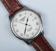 A gents stainless steel Tissot Le Lode automatic wristwatch. Having centre seconds, Roman numeral