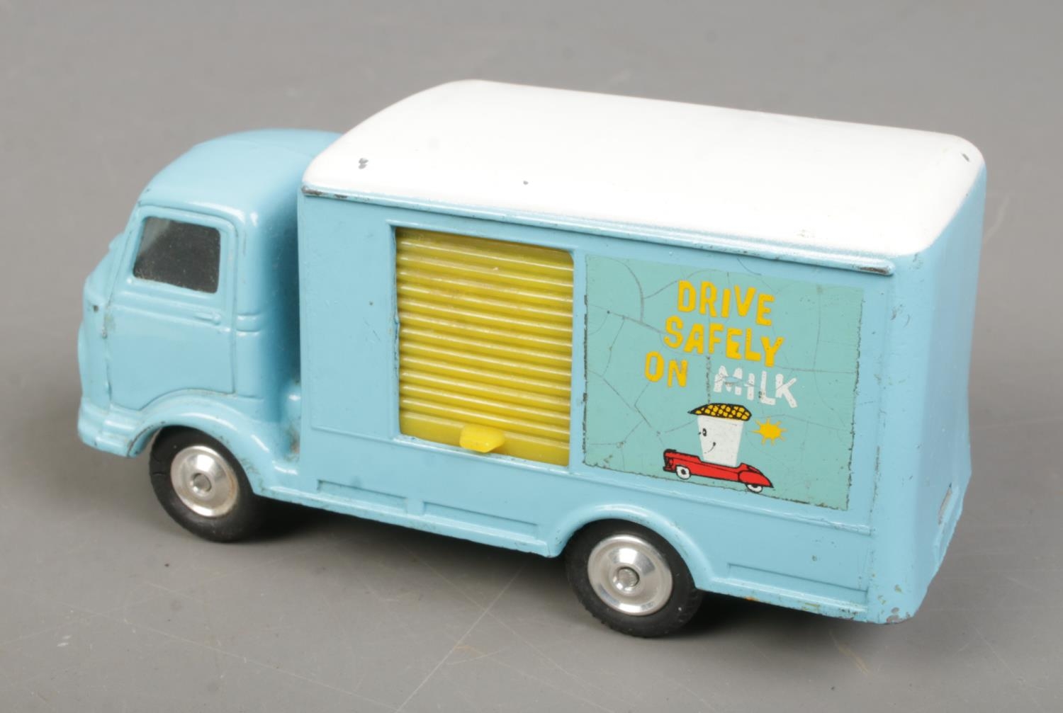 A Corgi Dunlop /Milk Marketing Board promotional Karrier Bantam featuring the slogan 'Drive Safely - Image 2 of 3