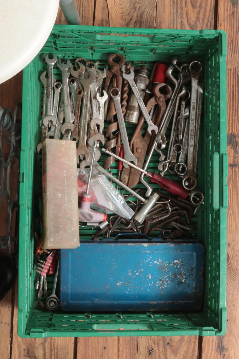 A quantity of hand tools including a socket set, spanners, Allen keys, screwdrivers, workshop - Image 2 of 2