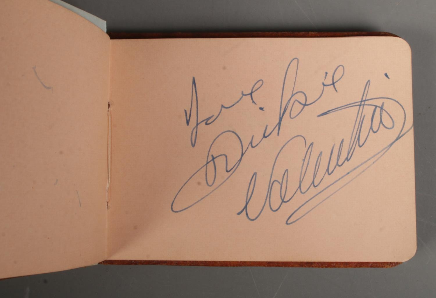 A vintage autograph album containing a collection of signatures, including examples for singers - Image 4 of 4