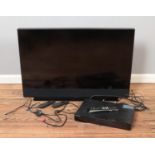 A Sky Glass 43 inch television along with a Samsung Blu Ray Disc player. Model LT043-f1-ant.