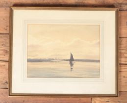 A William Ayrton (1847-1908) watercolour "Sailing on the Broads" signed and dated 1906. Frame