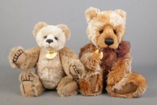 Two Charlie Bears jointed teddy bears. Danny (CB194521, designed by Isabelle Lee), and Wolfgang (