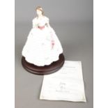 A limited edition Royal Doulton ceramic figure 'My True Love' (HN4001) by John Bromley from the '