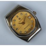 A ladies automatic Rado Shangri La watch head. With centre seconds and date display. 56131022.