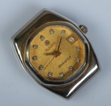A ladies automatic Rado Shangri La watch head. With centre seconds and date display. 56131022.