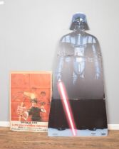 A Bruce Lee contra Los Halcones Negros film poster along with 2012 Darth Vader life-size folding