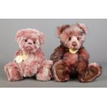 Two Charlie Bears jointed teddy bears. Angela (CB104705), and Ashley (CB104683). Both designed by
