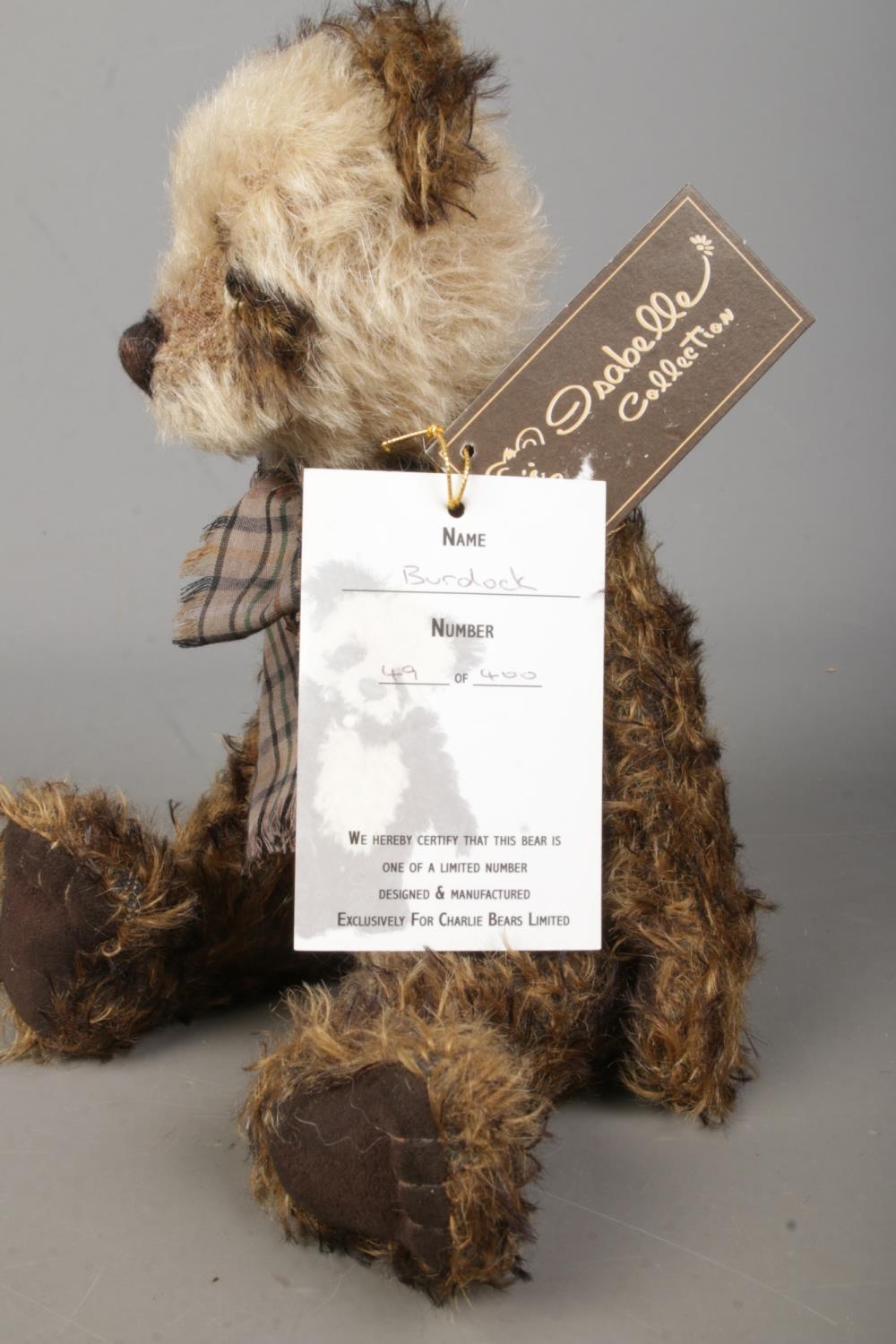 A Limited Edition Charlie Bears jointed teddy bear, Burdock. 49/400. Designed by Isabella Lee, - Image 2 of 2
