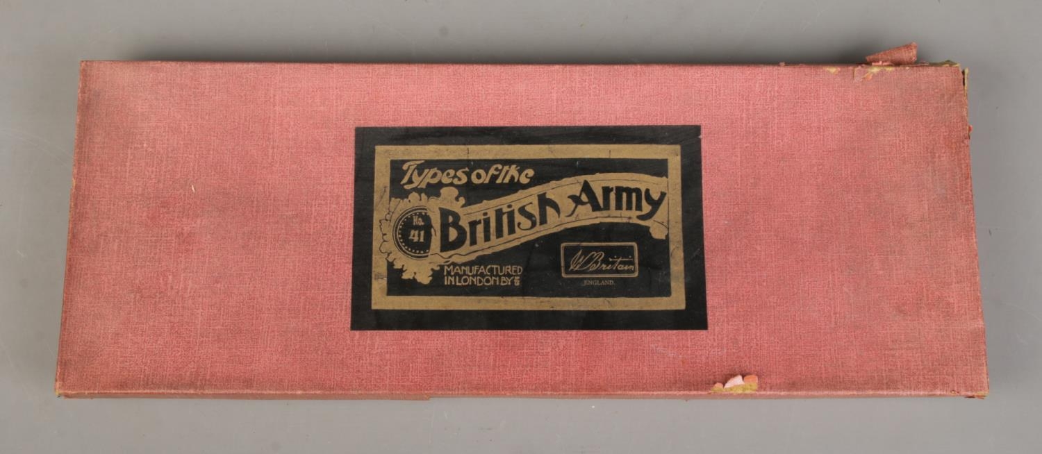 A boxed set of W Britain (Britains) lead soldiers; 'Types of the British Army' No.41. Ten figures on - Image 2 of 2