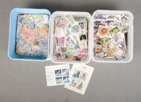 A good collection of assorted world stamps to include British, US and South American examples.